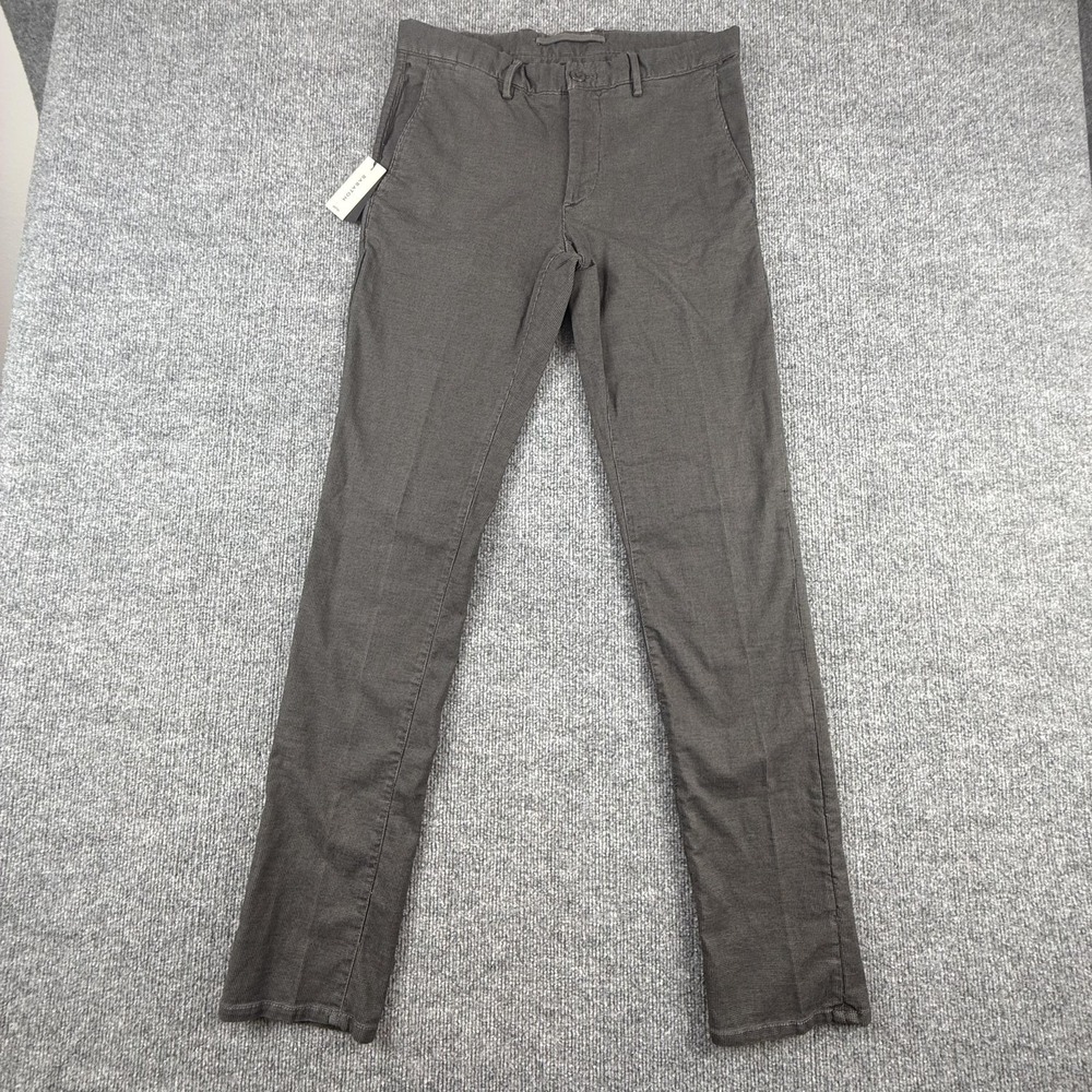 Babaton‎ Dress Pants Womens 30 Gray City Wool Slim Fit Check Twill Work